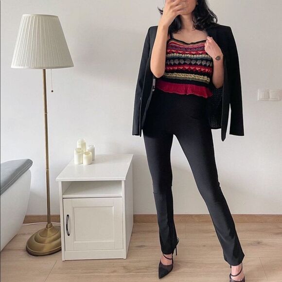 Zara Crochet Knit Top - Picture 1 of 8